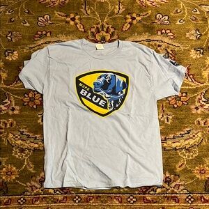 Marquette Police department Short sleeve shirt ft blue